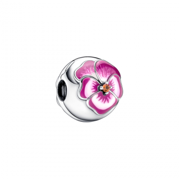 Clip Flor Pensamiento Rosa