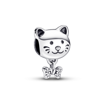 Charm Mascota Gato y Lazo
