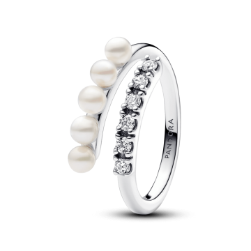 Anillo Abierto Perlas...