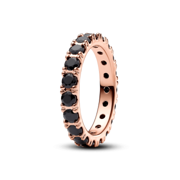 Anillo Eternity Fila Negra...