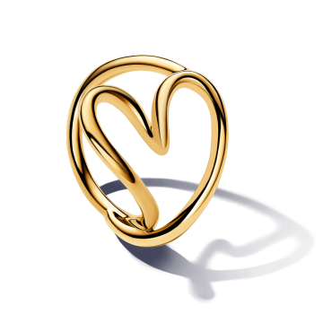 Anillo Corazón Forma Orgánica