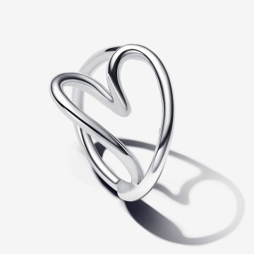 Anillo Corazón Forma Orgánica
