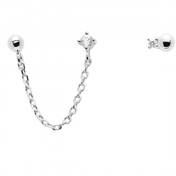 Pendientes de plata Musketeer