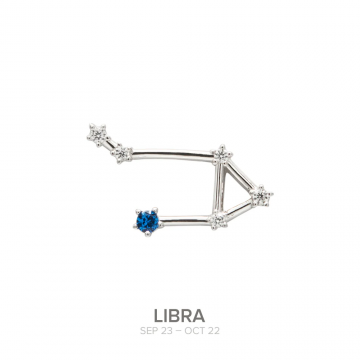 Colgante LIBRA de plata con...