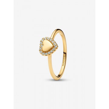 Anillo Halo y Corazón Grabable