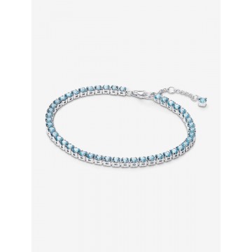 Pulsera Tenis Azul Claro...