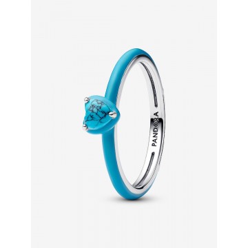 Anillo Gema Corazón Color...