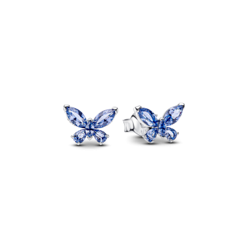Pendientes de Botón Mariposa