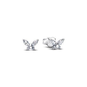 Pendientes de Botón Mariposa