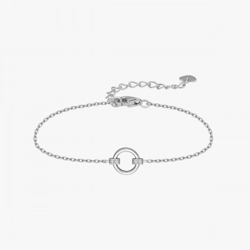 PULSERA CIRCULO MEDIA BARRA...