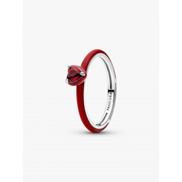 Anillo Corazón Chakra Rojo