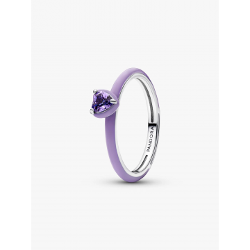 Anillo Corazón Chakra Morado