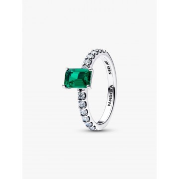 Anillo Halo Rectangular...