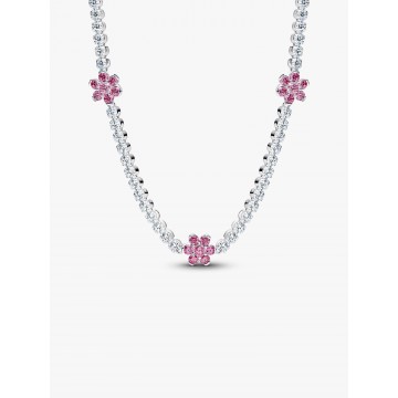Collar Tenis Flor Rosa