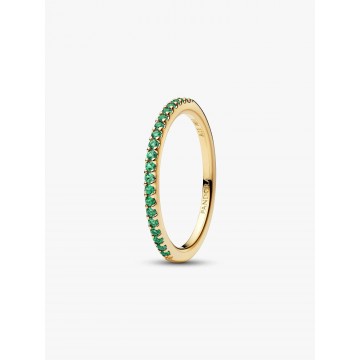 Anillo Banda Verde Brillante