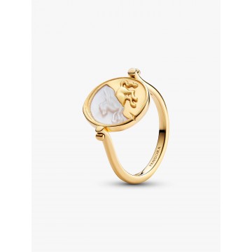Anillo Medallón Reversible...