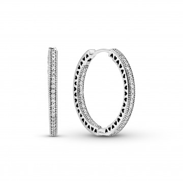 Pendientes de aro en plata...